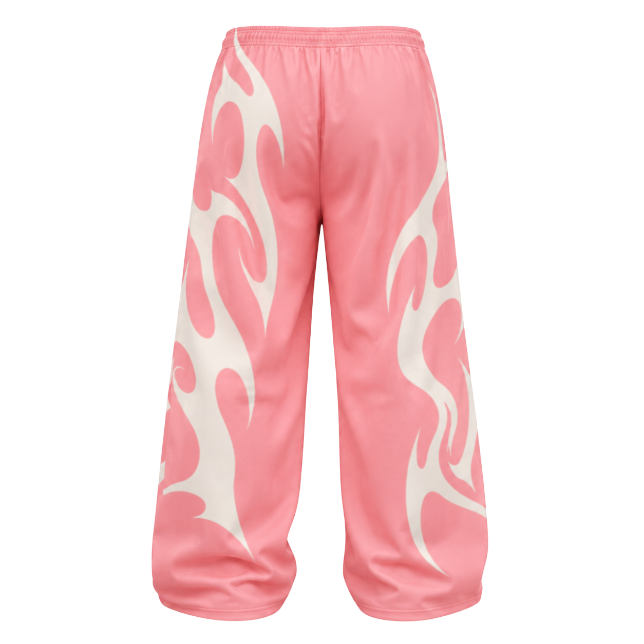 Pink Flame Wide-Leg Pants