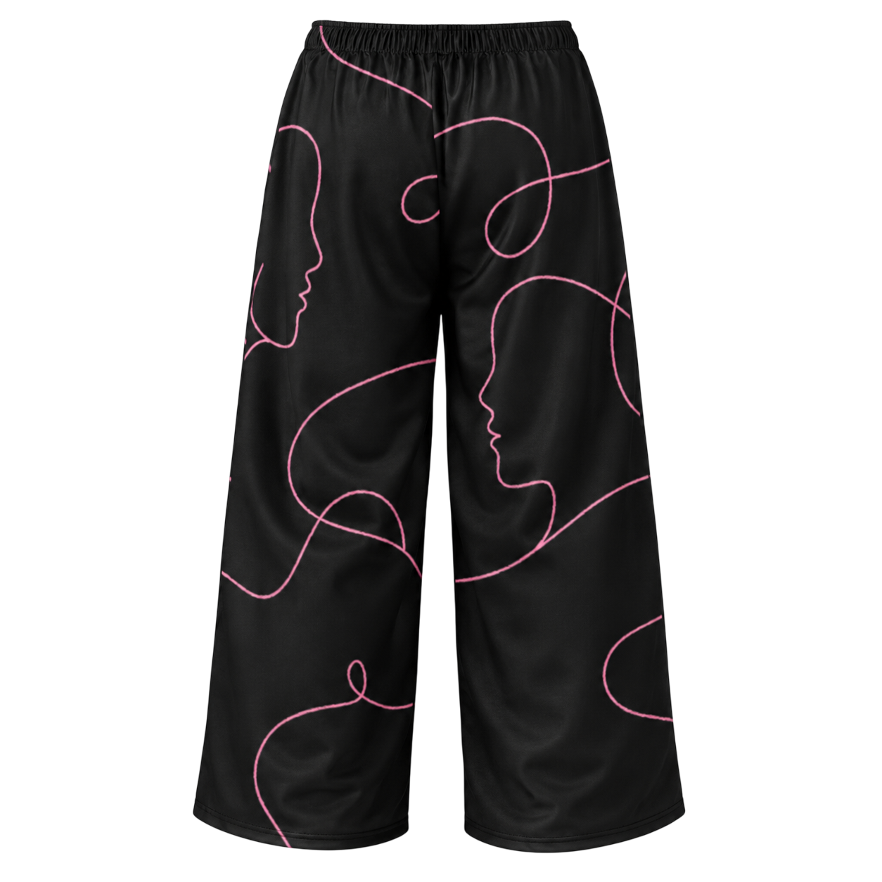 Line Perspective Wide-Leg Pants