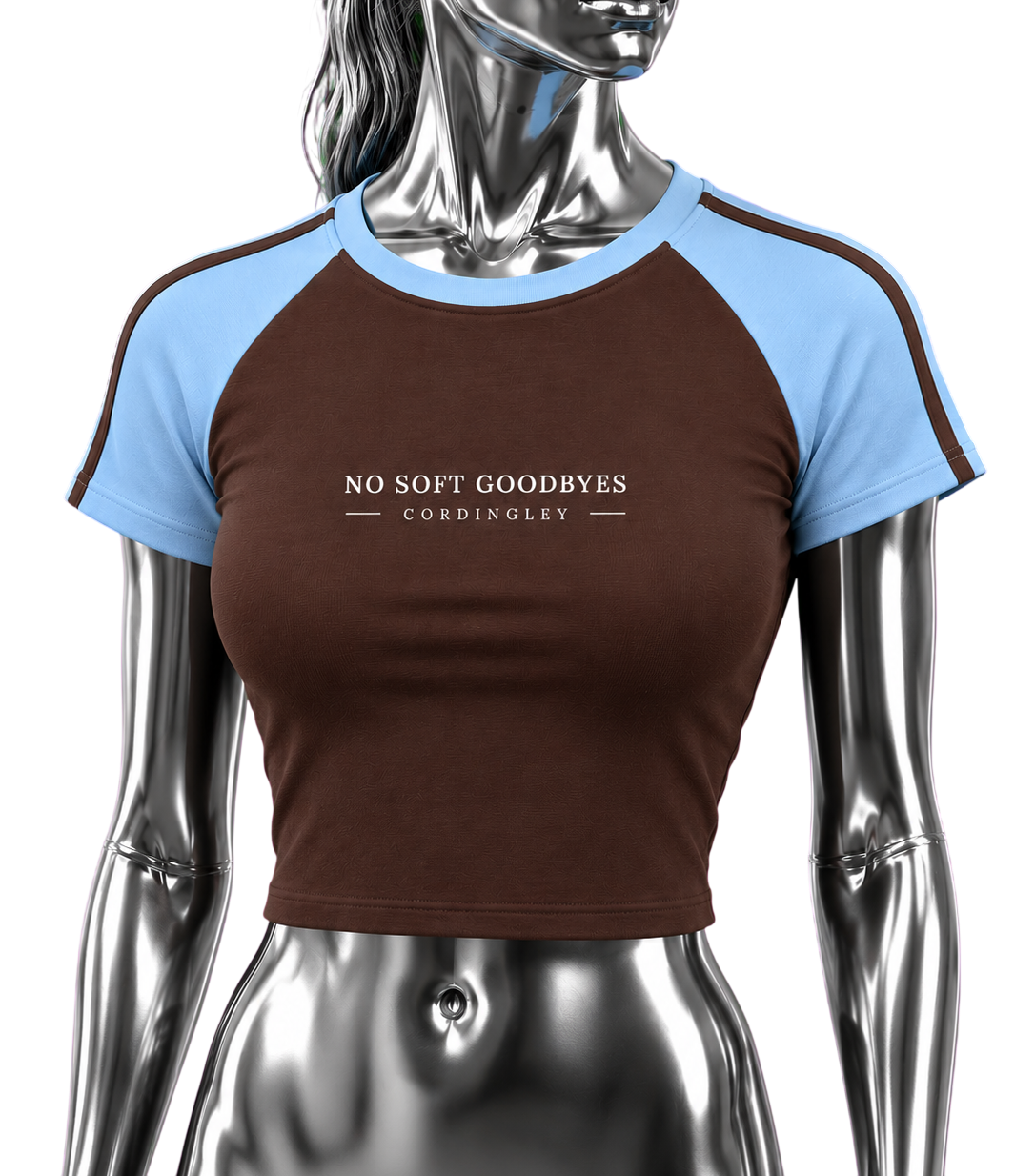 No Soft Goodbyes- Bodycon Raglan Sleeve T-Shirt