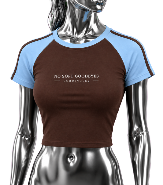 No Soft Goodbyes- Bodycon Raglan Sleeve T-Shirt