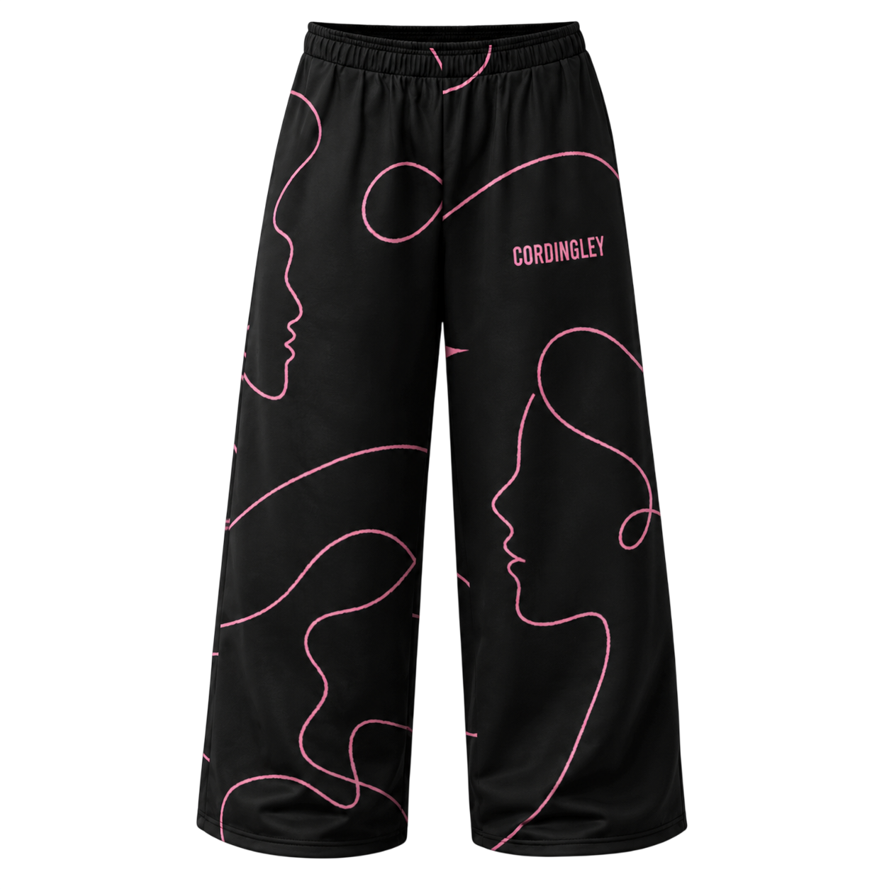 Line Perspective Wide-Leg Pants