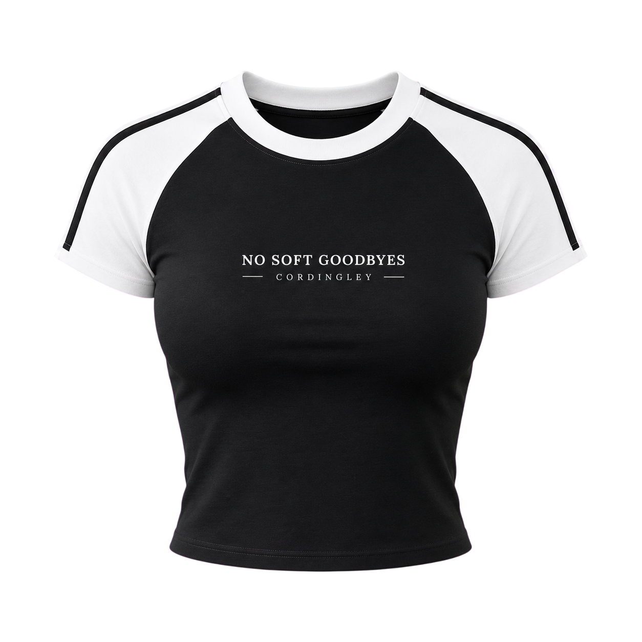 No Soft Goodbyes- Bodycon Raglan Sleeve T-Shirt