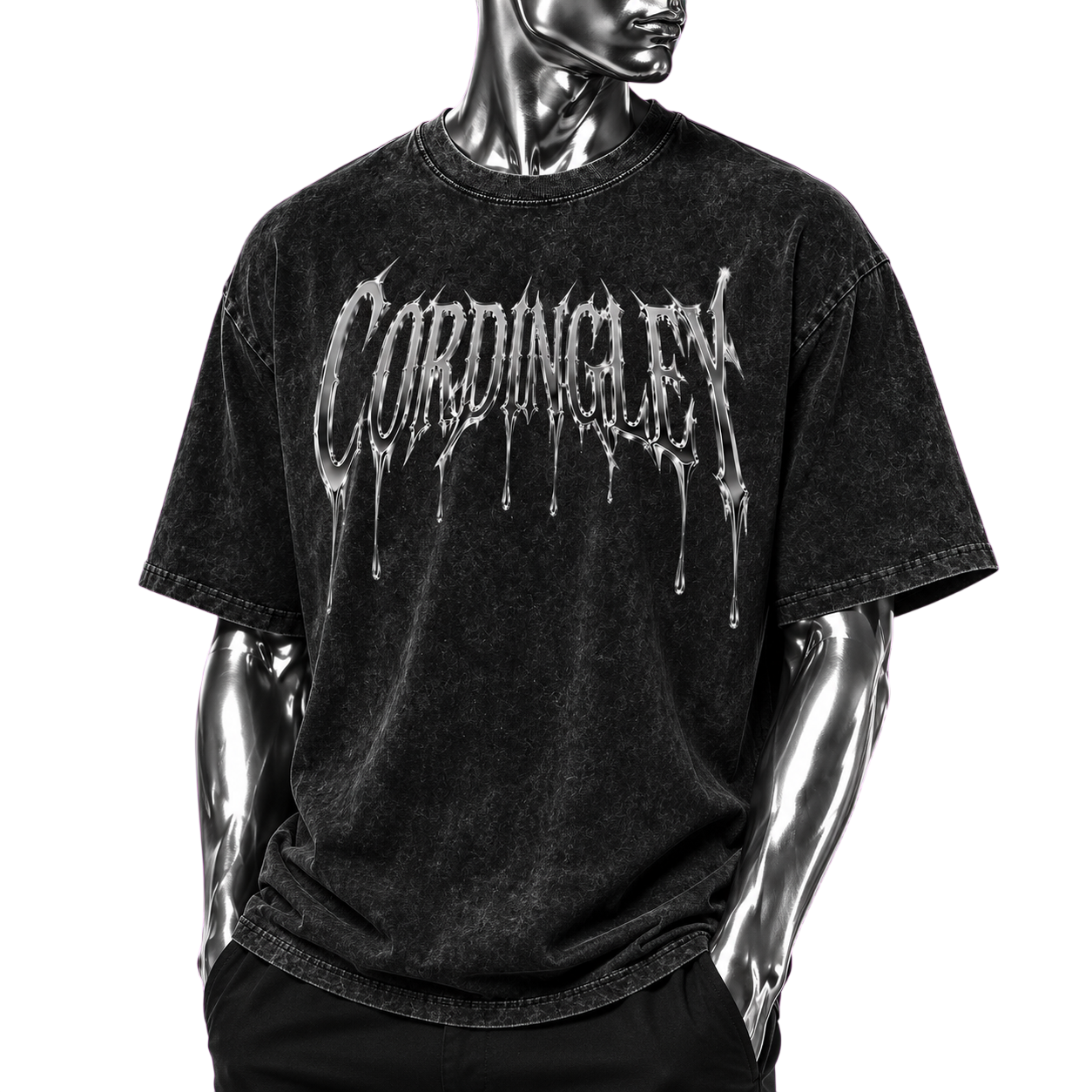 Chrome Cordingley- Snow Washed Oversized Cotton T-Shirt