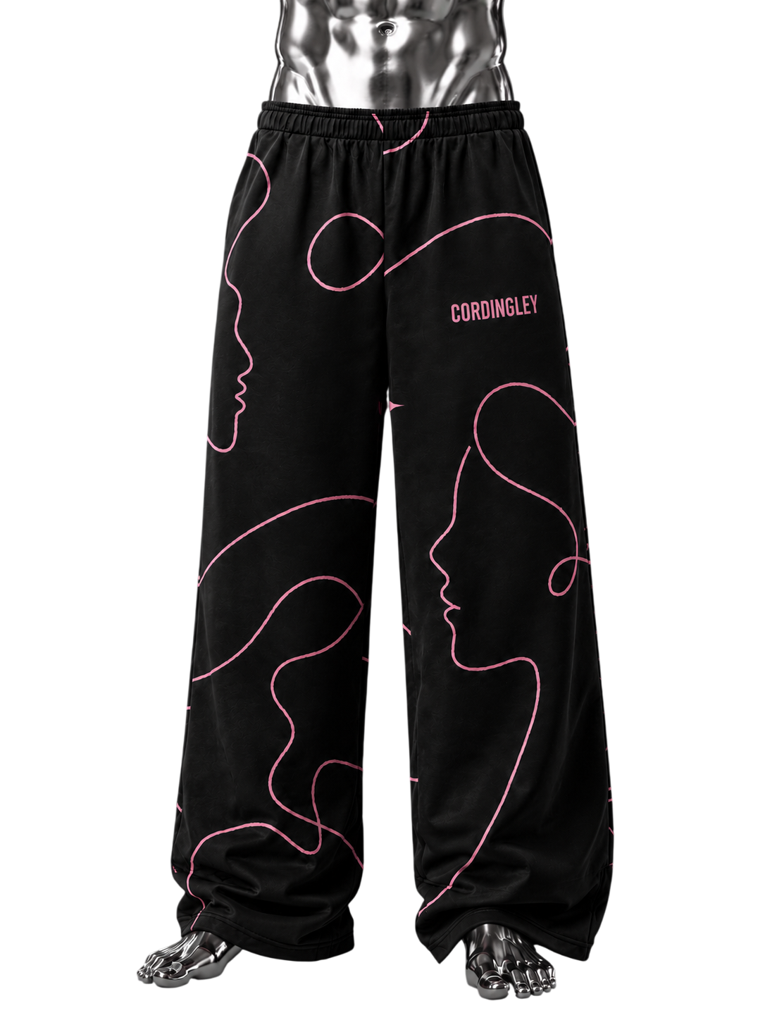 Line Perspective Wide-Leg Pants