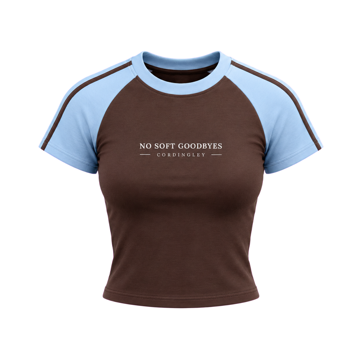No Soft Goodbyes- Bodycon Raglan Sleeve T-Shirt